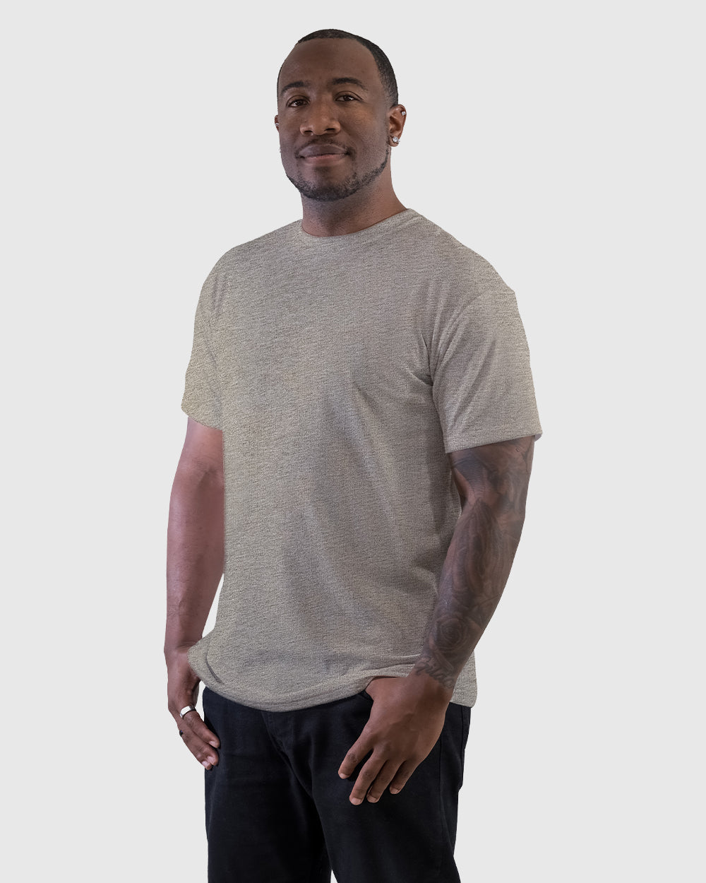 Military Gray Crew Neck