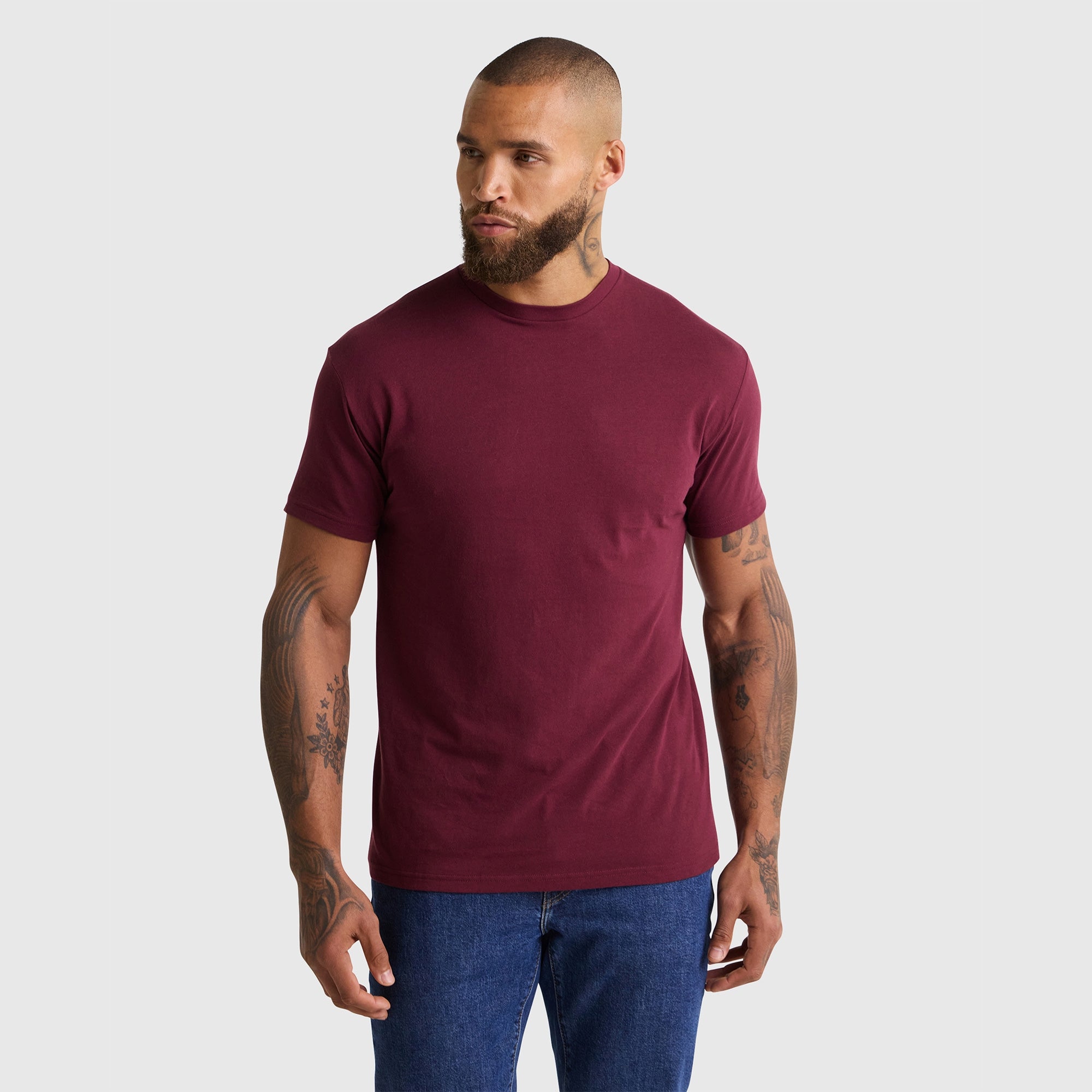 Maroon Crew Neck