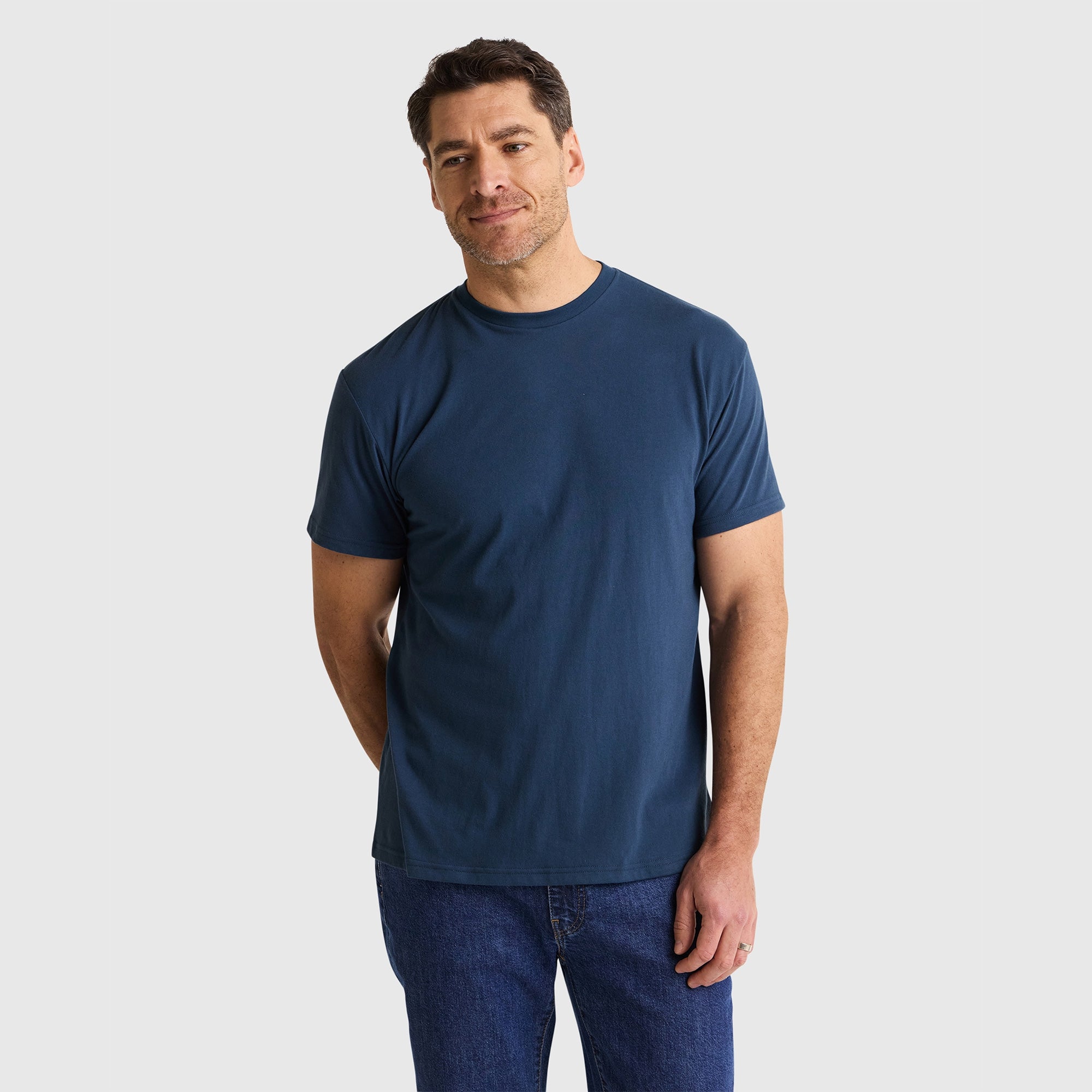 Slate Blue Crew Neck