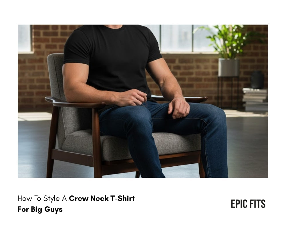  How To Style A Crew Neck T-Shirt For Big Guys