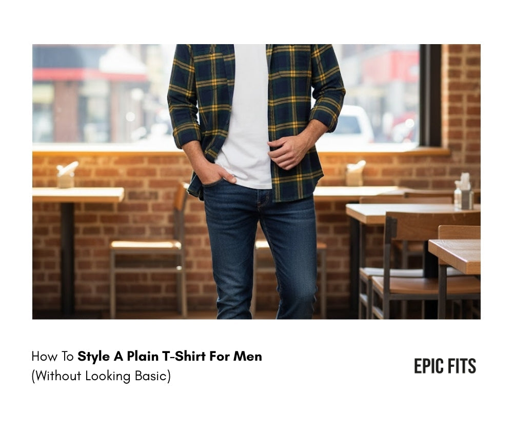 How To Style A Plain T-Shirt For Men | EPIC FITS