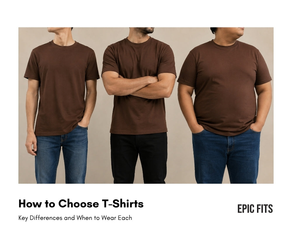 How to Choose T-Shirts That Fit Well With Different Body Types