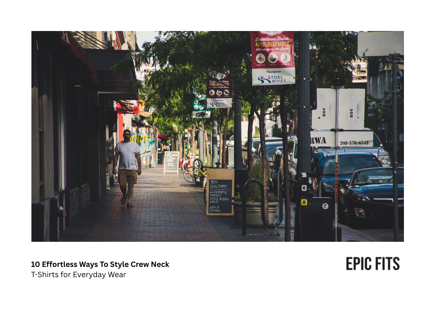 10 Effortless Ways To Style Crew Neck T-Shirts for Everyday Wear