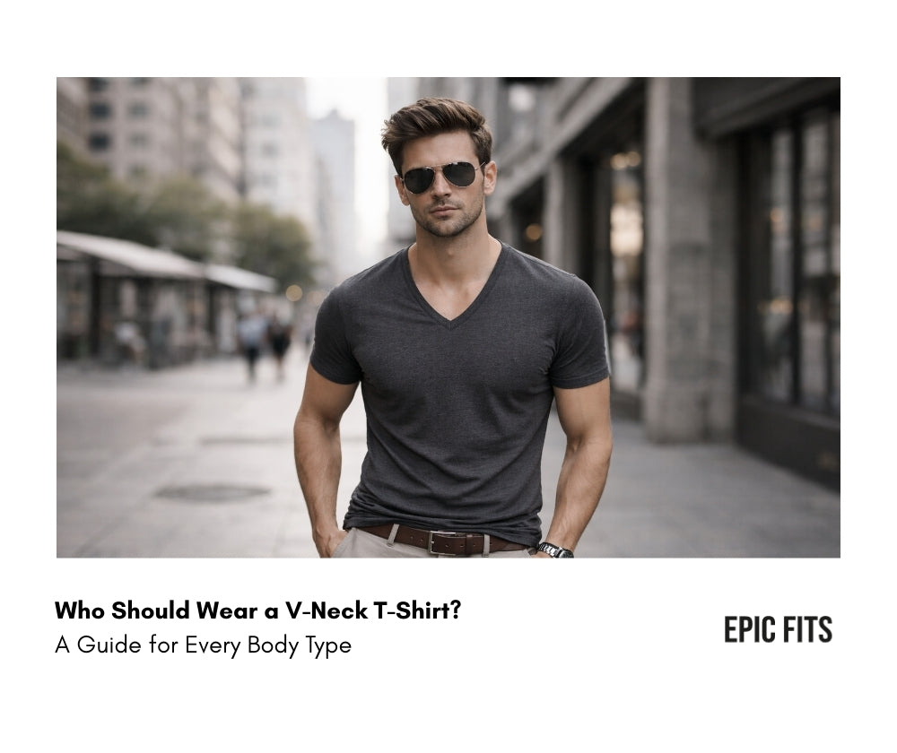 Who Should Wear a V-Neck T-Shirt? Body Type Guide