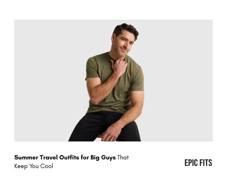 Summer Travel Outfits for Big Guys to Stay Cool