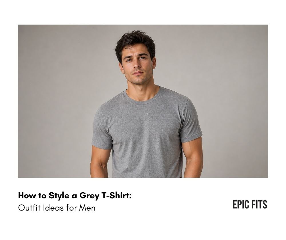  How to Style a Grey T-Shirt: Outfit Ideas for Men 