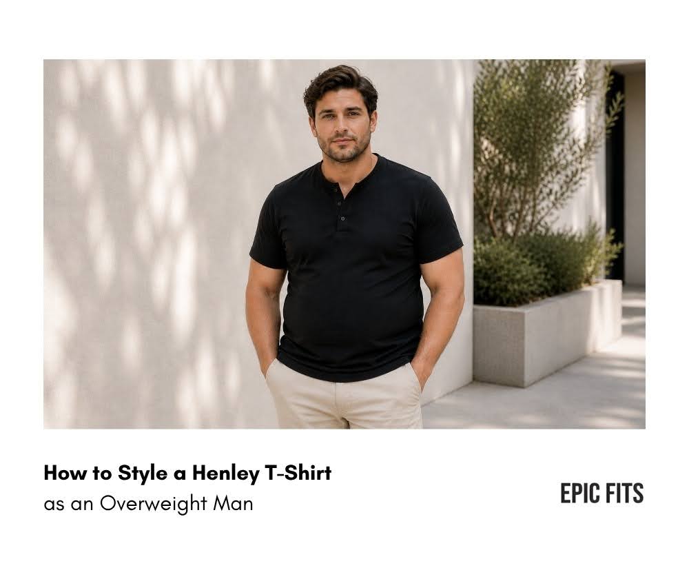 How to Style a Henley T-Shirt as an Overweight Man 