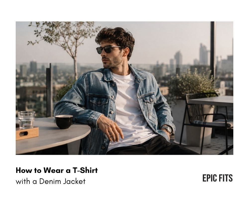 How to Wear a T-Shirt with a Denim Jacket