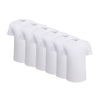 All White Curved Hem Crew Neck 6-Pack