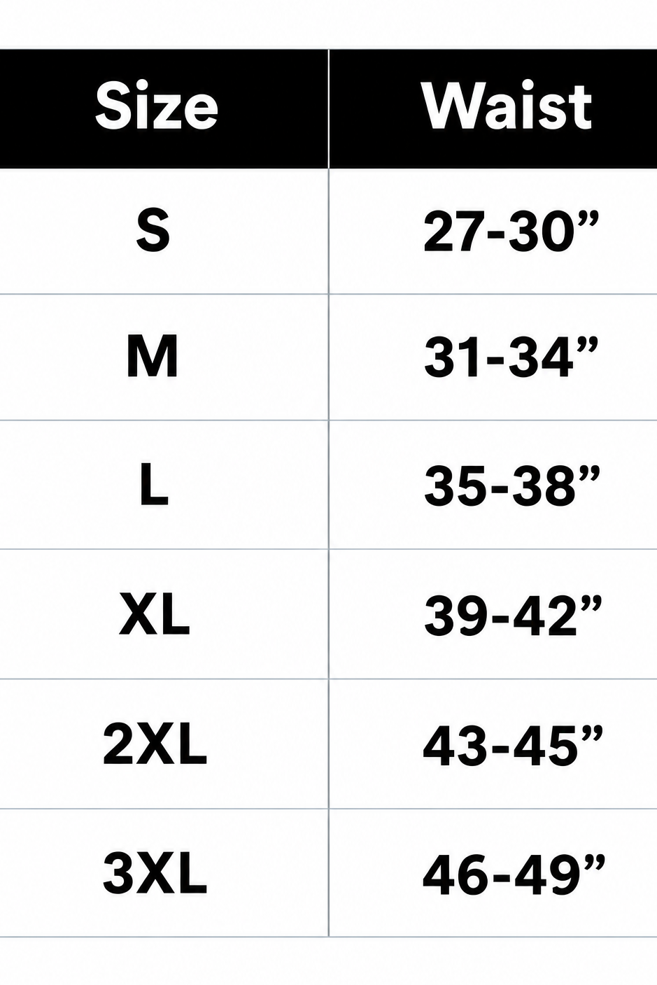 desktop size chart