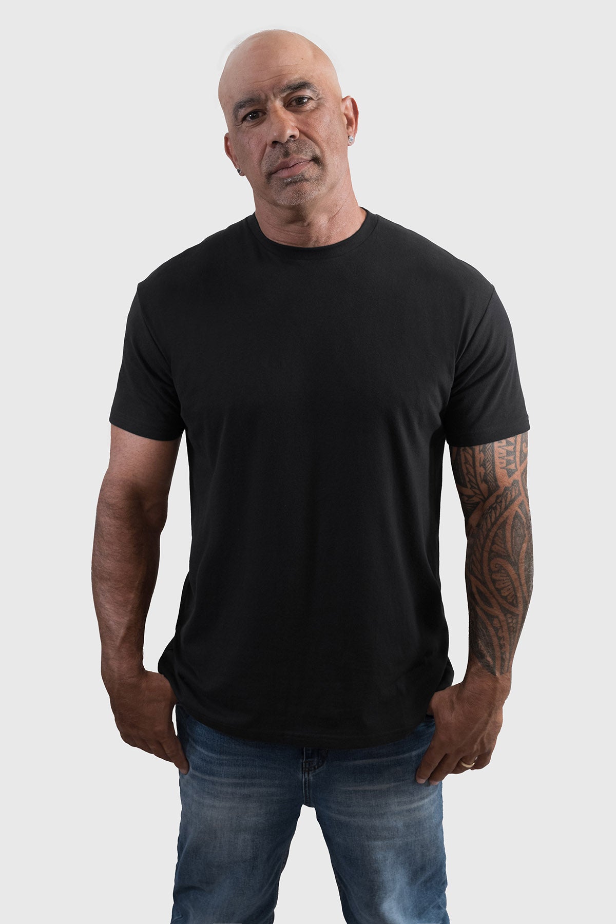 Men's Black Crew Neck T-Shirts 3-Pack | Ultimate Style Collection ...