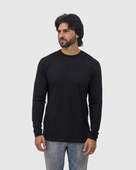 Black Long Sleeve Crew Neck