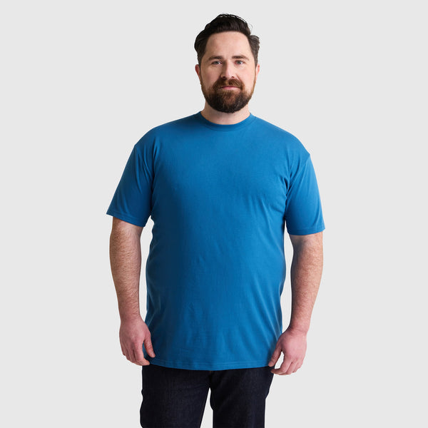 Men's Sapphire Blue Crew Neck Premium T-Shirt – EPIC FITS