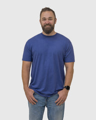 Heather Navy Crew Neck