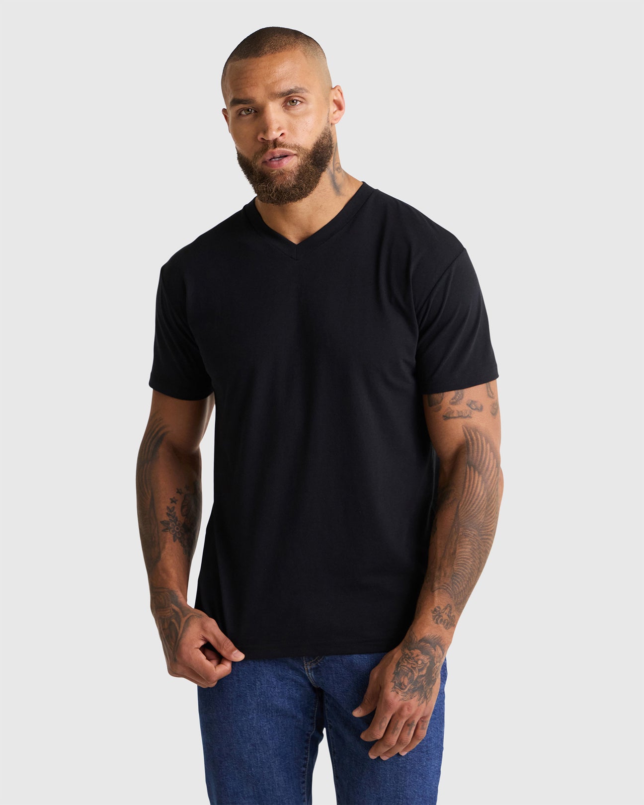 Men's Black V-Neck T-Shirts 6-Pack | Ultimate Style Collection – EPIC FITS