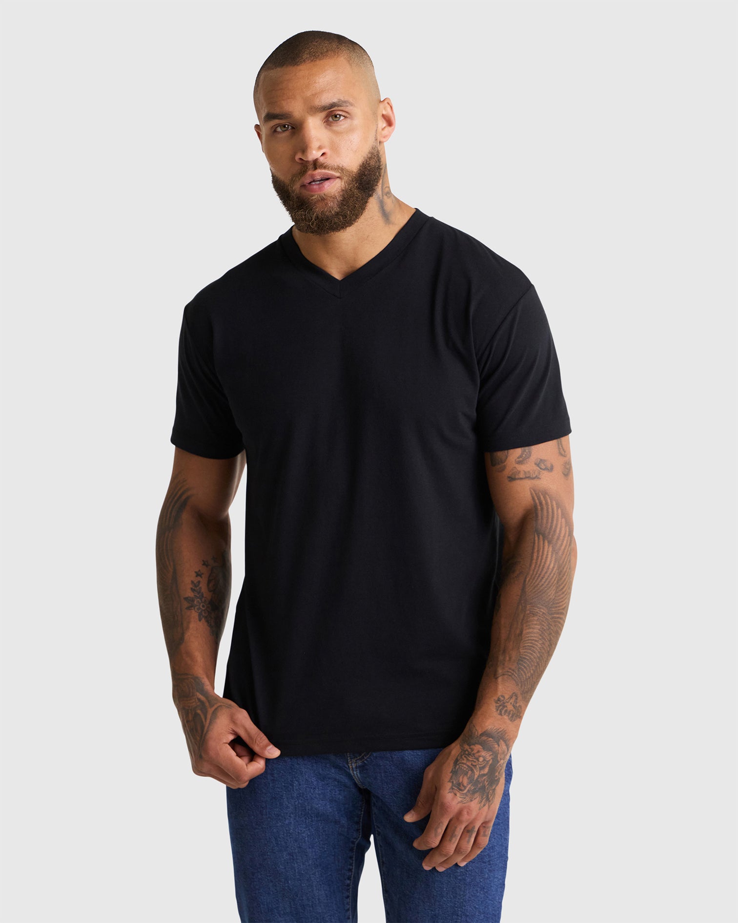 Men's Black V-Neck T-Shirts 6-Pack | Ultimate Style Collection – EPIC FITS