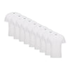 All White V-Neck 9-Pack